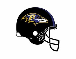 Baltimore ravens helmet