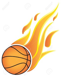 Basketball flame
