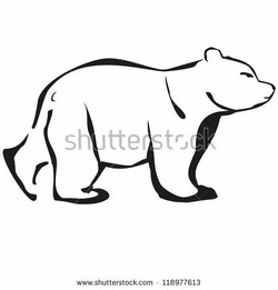 Bear outline