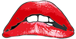 Big red lips