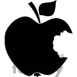 Bite out of apple