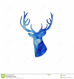 Blue deer