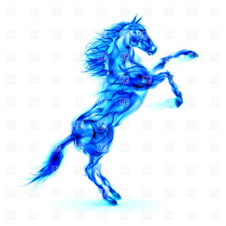Blue horse