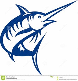 Blue marlin fish