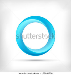 Blue swirl circle