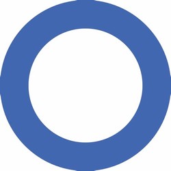 Blue white circle