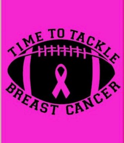 Breast cancer football