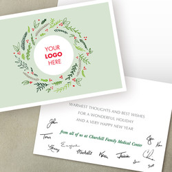 Business holiday cards with