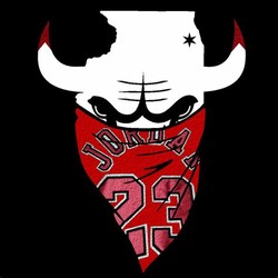 Chicago bulls bandana