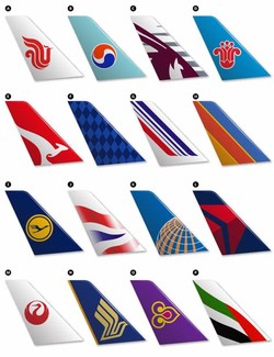 Commercial airline tail