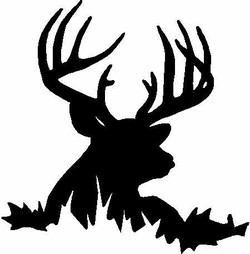 Deer head outline