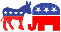 Democrat and republican