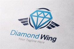 Diamond with wings