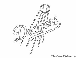 Dodgers stencil