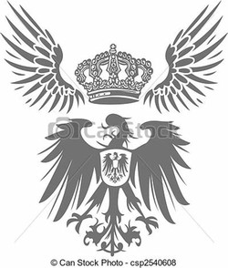 Eagle with crown