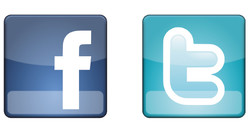 Facebook and twitter