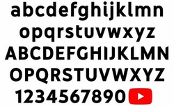 Fonts for youtube