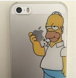 Homer eating apple