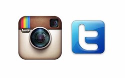 Instagram and twitter
