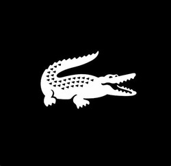 Lacoste white crocodile