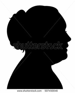 Lady head silhouette