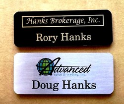 Magnetic name tags with