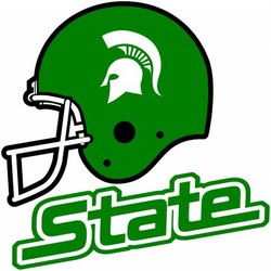 Michigan state helmet