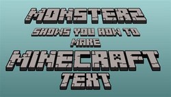 Minecraft text