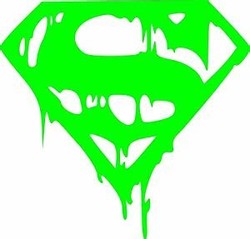 Neon green superman