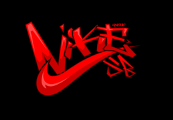 Nike graffiti