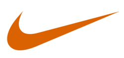 Nike orange swoosh