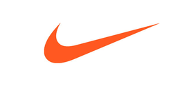 Nike orange swoosh