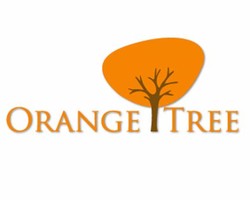 Orange colored tree