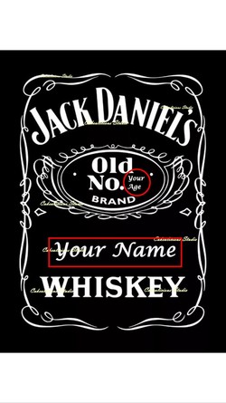 Personalized jack daniels
