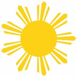 Philippine flag sun