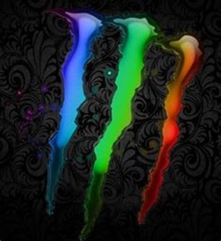 Rainbow monster energy