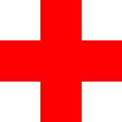 Red and white cross
