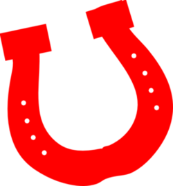 Red horseshoe