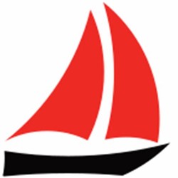 Red sailboat