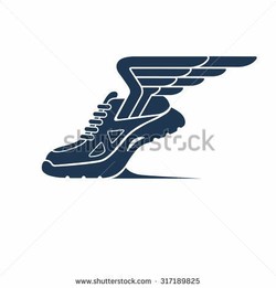 Shoe with wings