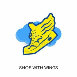 Shoe with wings