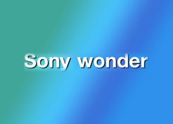 Sony wonder