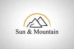 Sun and mountain