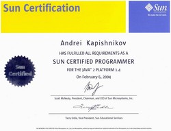 Sun certified java programmer