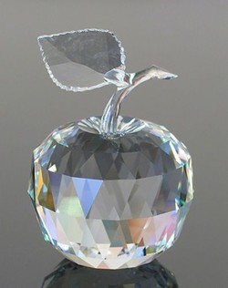 Swarovski crystal apple