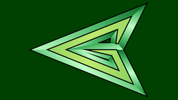 The green arrow