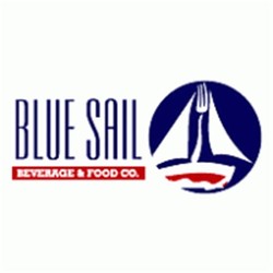 Three blue sails