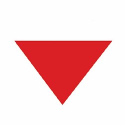 Three red triangles