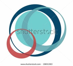 Two interlocking circles