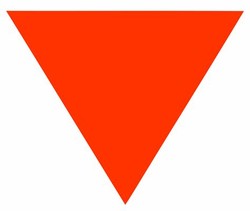Upside down triangle